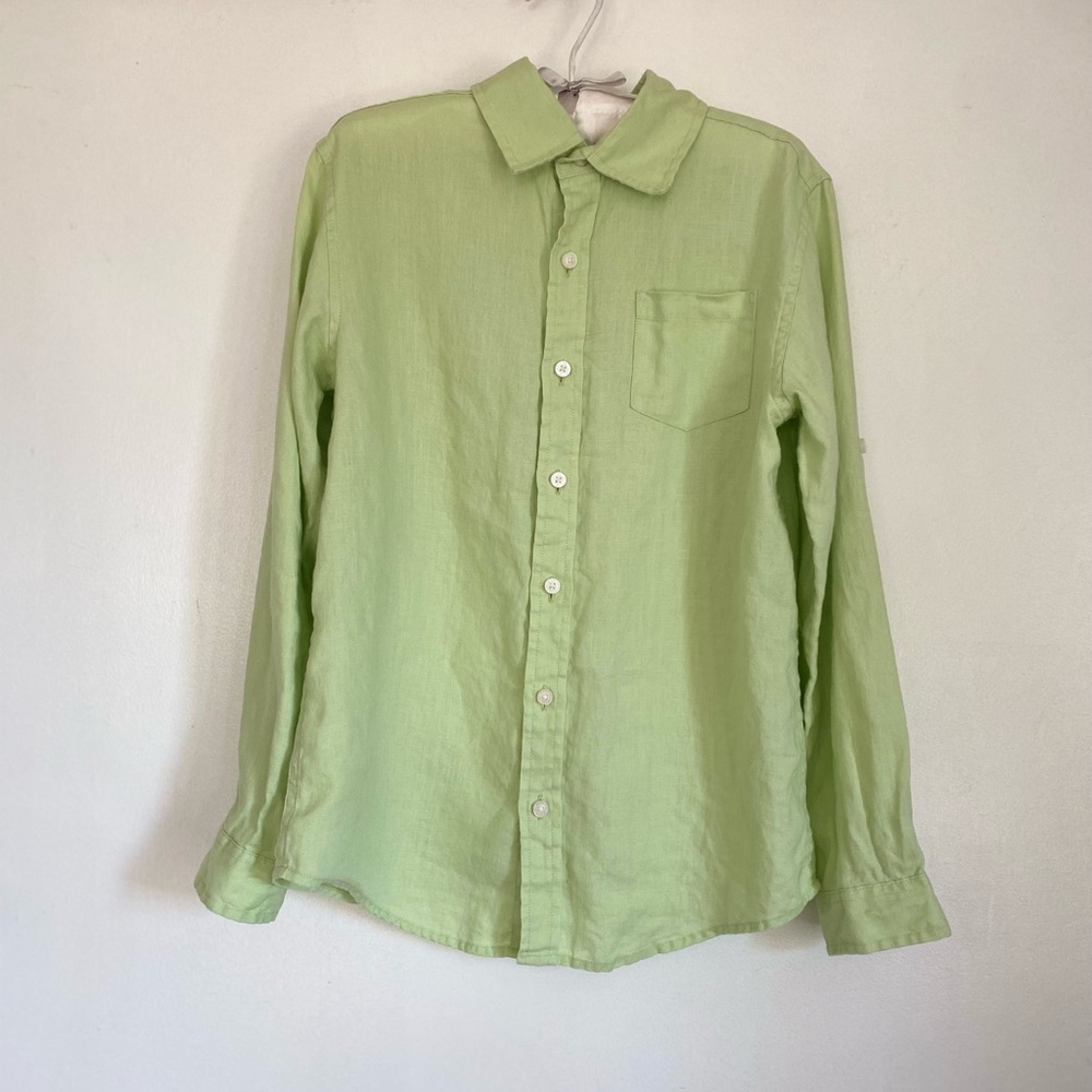 Janie and Jack boys button down shirt size 10